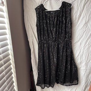 ✨SOLD✨ Black Sequin Lane Bryant Dress 14/16